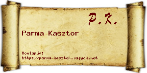Parma Kasztor névjegykártya